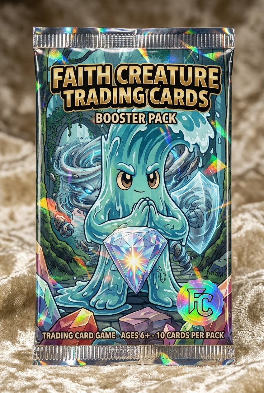 Faith Creature Trading Cards booster pack